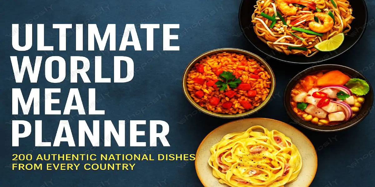 Ultimate World Meal Planner: 200 Authentic National Dishes from Every Country