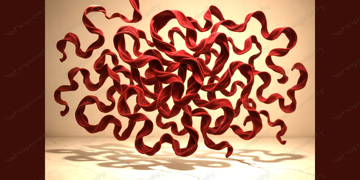 “Floating Velvet Ribbons” – Ultra-Realistic Modern Abstract AI Painting (4500 x 3000 JPG)