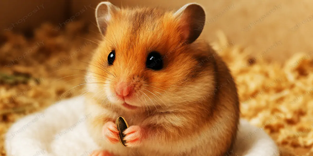 Adorable Baby Hamster Close-Up – Ultra-Realistic Animal Portrait in Soft Natural Lighting