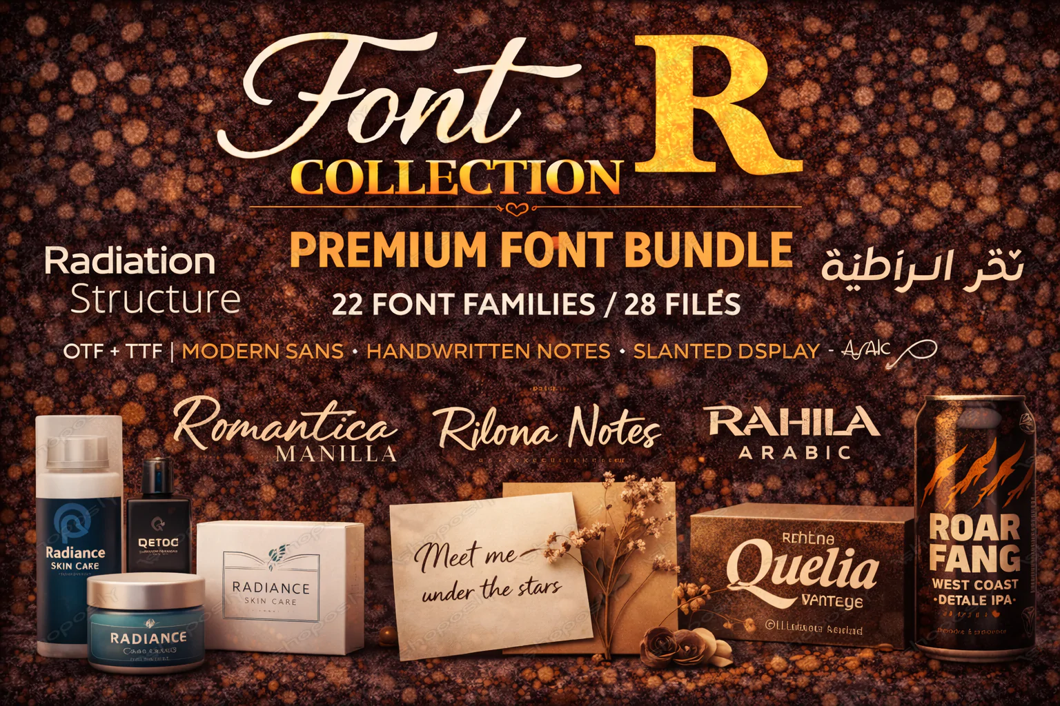 New 2026 Font Collection R – Premium Font Bundle (22 Families / 28 Files) | OTF + TTF | Modern Sans